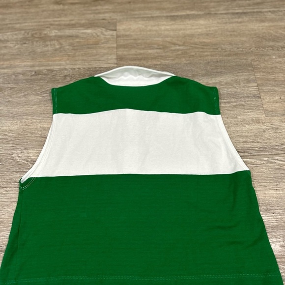 Zara color block striped collared tank top size large - Picture 4 of 5